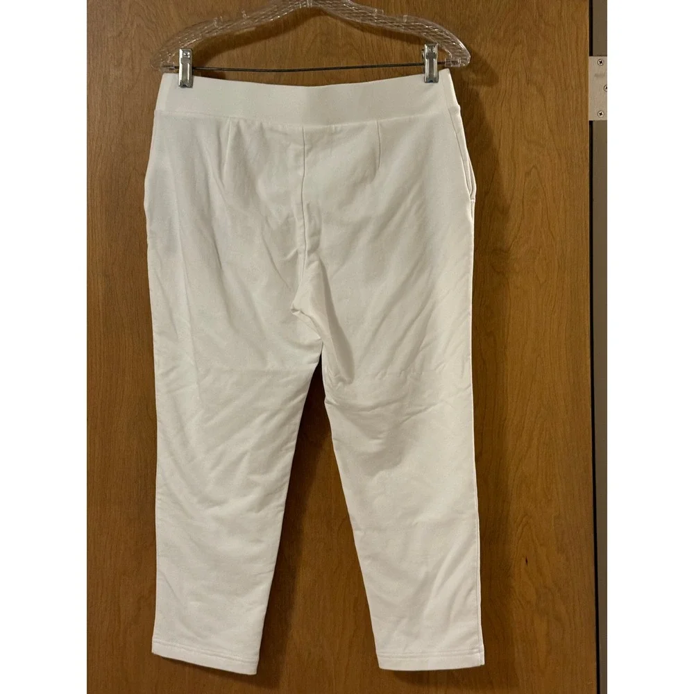 J. Jill White Ankle Pants Petite Small SP Pull On Tapered Leg Trousers 192652 - Picture 4 of 6